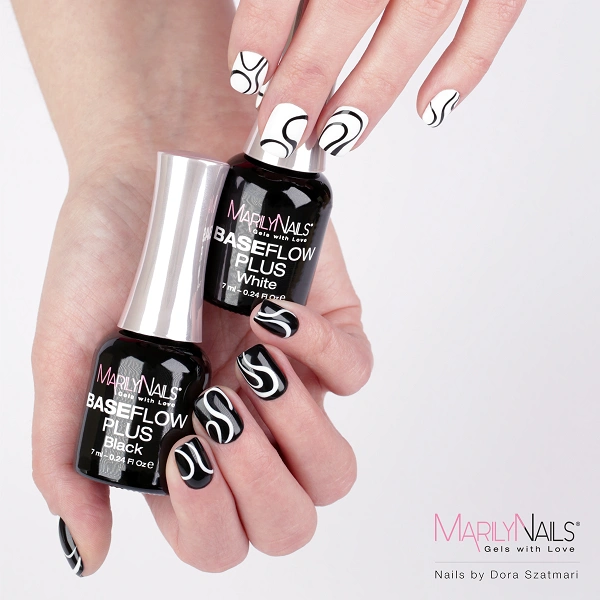 MarilyNails BaseFlow Plus White 7ml képe 1